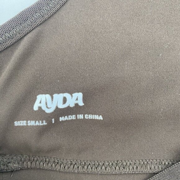 Ayda Women’s Size Small The Gwen Mesh Brown Sports Bra - Picture 7 of 7